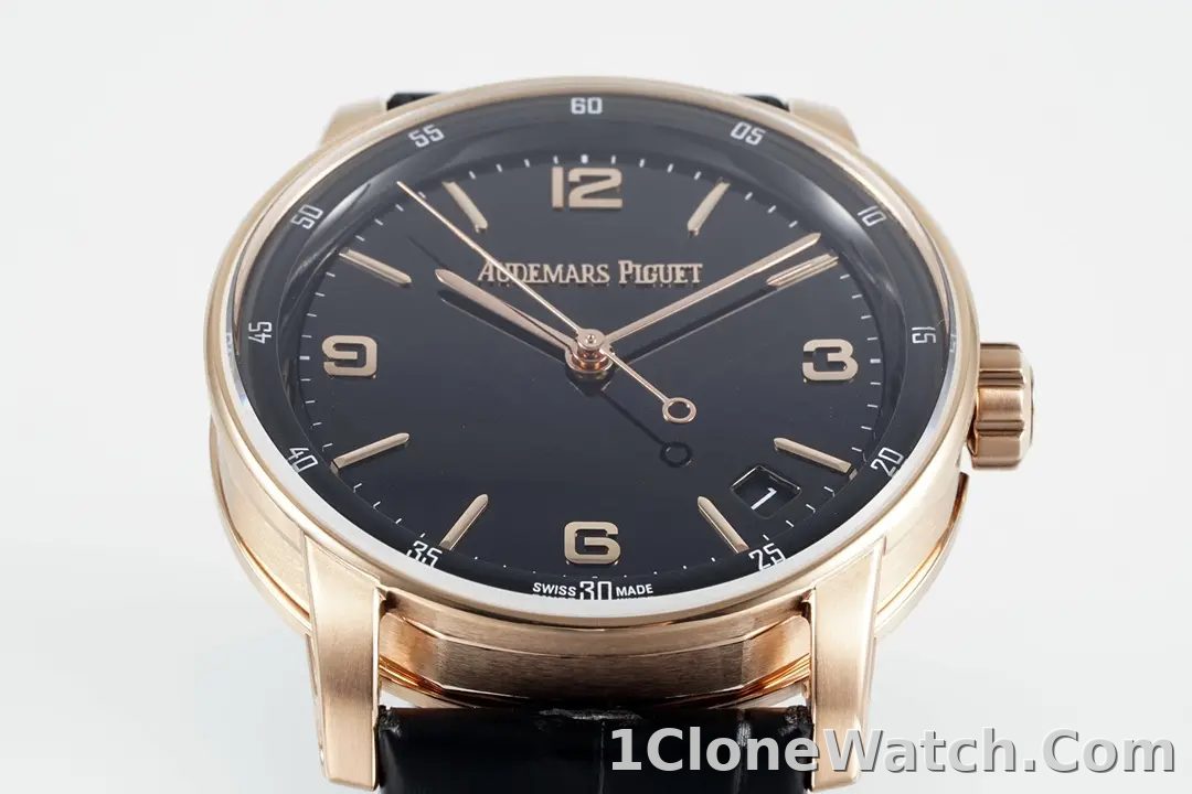 watch Audemars Piguet CODE 11.59 Blue Dial Three-Hand Automatic Watch   Rose Gold and Stainless Steel, 41mm - detail
