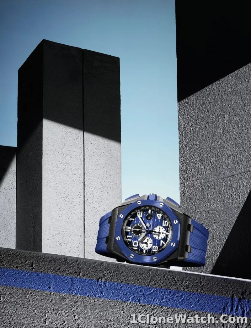 Audemars Piguet Royal Oak Offshore Chronograph Automatic Blue 26405CE-OO-A030CA-01 - detail
