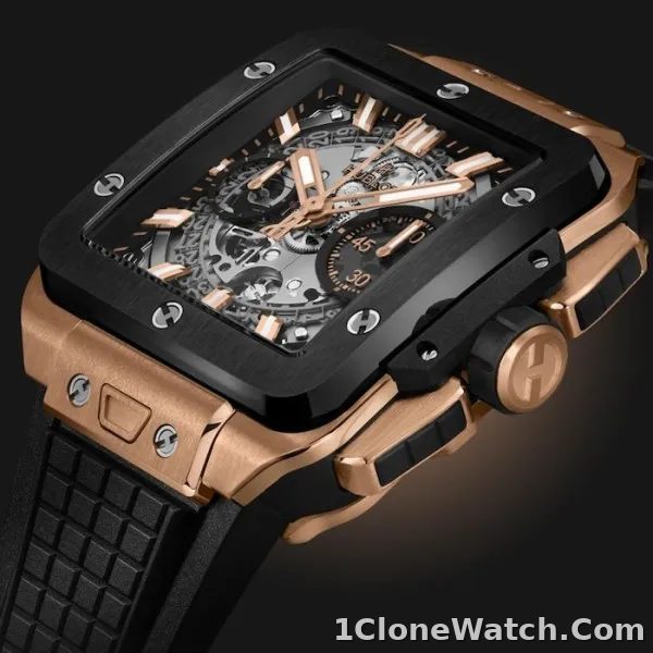Hublot Square Bang Men Automatic Skeleton Rubber Watch 821.OM.0180.RX - detail