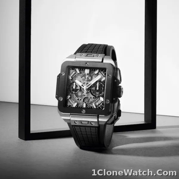 Hublot Square Bang Men Automatic Skeleton Rubber Watch 821.NM.0170.RX - detail
