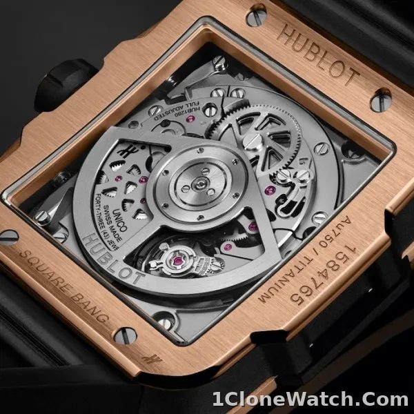 Hublot Square Bang Men Automatic Skeleton Rubber Watch 821.OM.0180.RX - detail