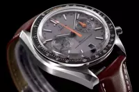 Omega Speedmaster Men Automatic Grey Leather Watch O32932445106001 - view 3
