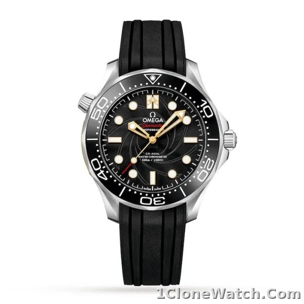 Omega Seamaster Men Automatic Black Rubber Watch COMPLETE BOND BOX SET