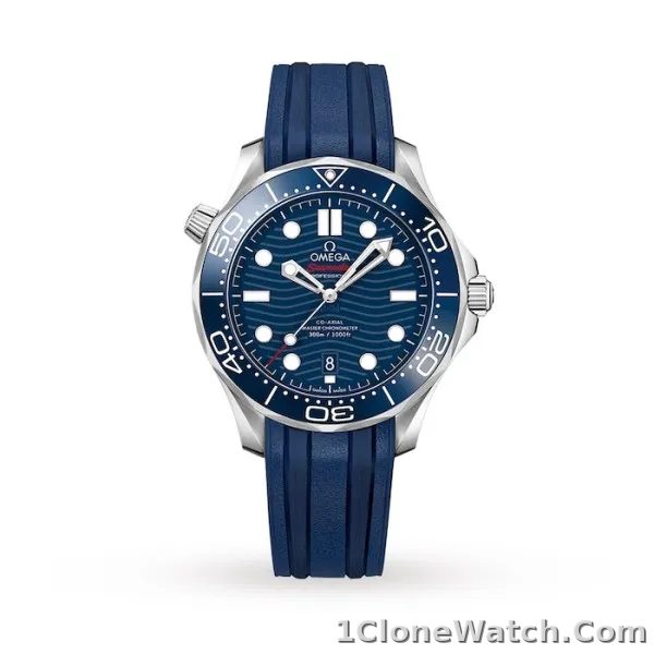 Omega Seamaster Men Automatic Blue Rubber Watch O21032422003001