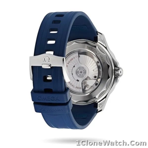 Omega Seamaster Men Automatic Blue Rubber Watch O21032422003001 - detail