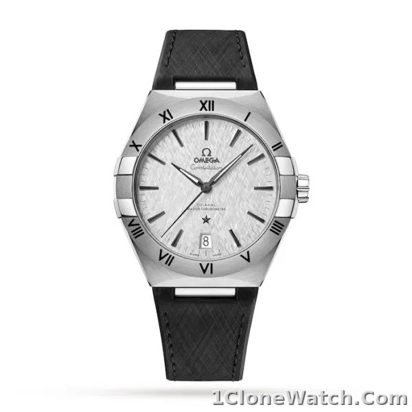 Omega Constellation Men Automatic Grey Rubber Watch O13112412106001