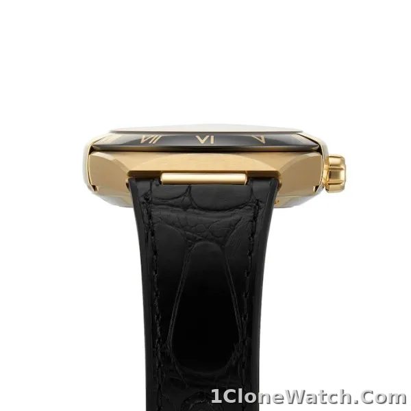 Omega Constellation Men Automatic Black Leather Watch O13163412101001 - detail