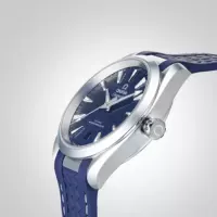 Omega Seamaster Aqua Terra Men Automatic Blue Rubber Watch O22012382003001 - view 7