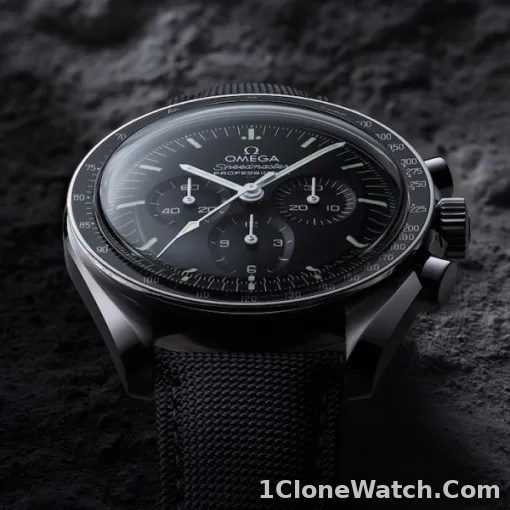 Omega Speedmaster Men Automatic Black Nylon Watch O31032425001001 - detail