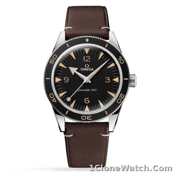 Omega Seamaster Men Automatic Black Calf Watch O23432412101001