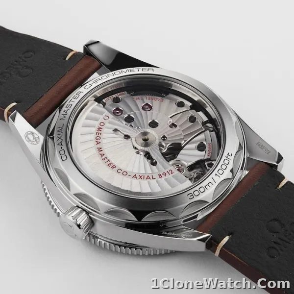Omega Seamaster Men Automatic Black Calf Watch O23432412101001 - detail