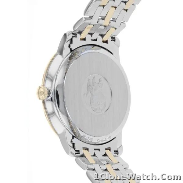 Omega De Ville Men Automatic Mother of Pearl Stainless Steel   18ct Yellow Gold Watch O42420402002001 - detail