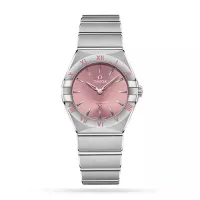 Omega Constellation Women Quartz Pink Stainless Steel Watch O13110286011001 - view 1
