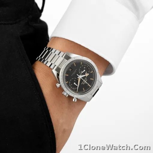 Omega Speedmaster Men Automatic Black Stainless Steel Watch O33210415101001 - detail