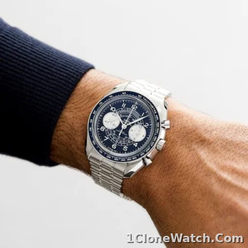 Omega Speedmaster Men Automatic Blue Stainless Steel Watch O32930435103001 - detail