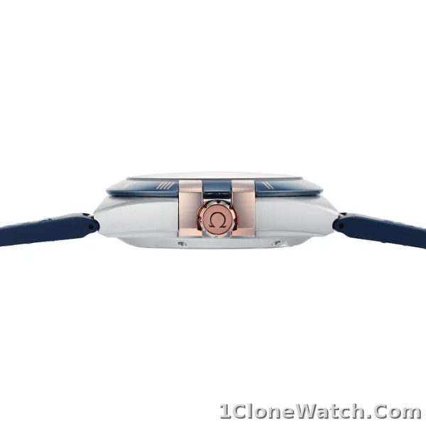 Omega Constellation Men Automatic Blue Leather Watch O13123412103001 - detail