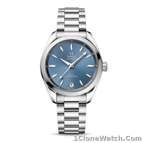 Omega Aquaterra Women Automatic Blue Stainless Steel Watch O22010342003002