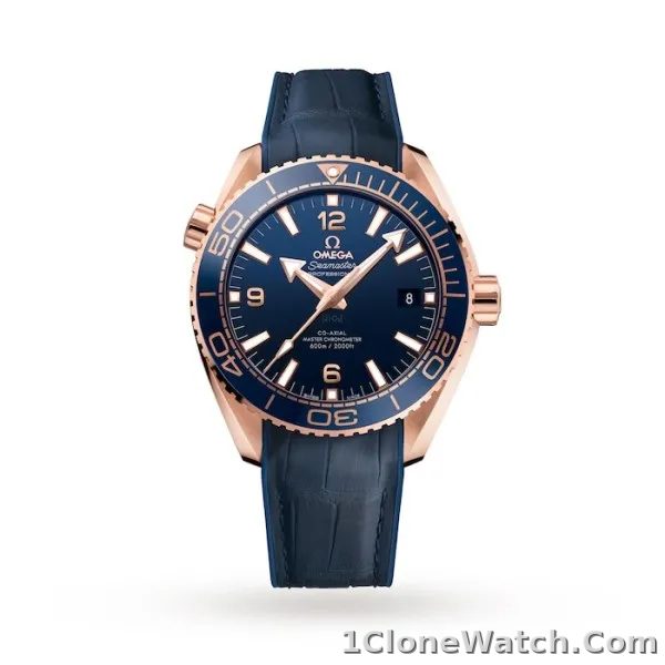 Omega Planet Ocean Men Automatic Blue Leather Watch O21563442103001