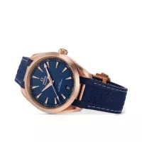 Omega Seamaster Aqua Terra Men Automatic Blue 18ct Rose Gold Watch O22052412103001 - view 4