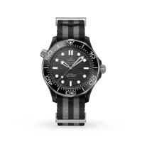Omega Seamaster Men Automatic Black Fabric 007 Watch O21092442001002 - view 1