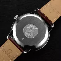 Omega De Ville Men Automatic Silver Leather Watch O42413402002002 - view 7