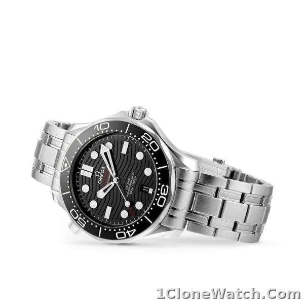 Omega Seamaster Men Automatic Black Stainless Steel Watch O21030422001001 - detail