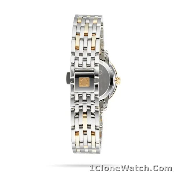 Omega De Ville Women Quartz Mother of Pearl 18ct Yellow Gold Watch O42420246055001 - detail