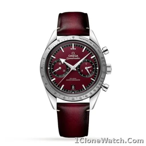 Omega Speedmaster Men Automatic Red Leather Watch O33212415111001