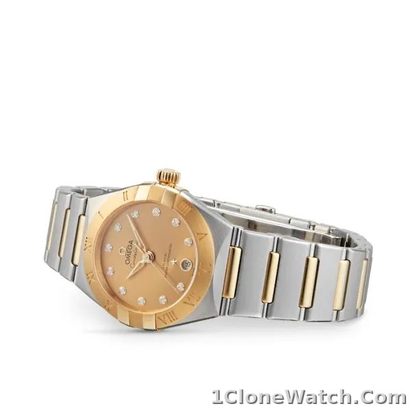 Omega Constellation Women Automatic Champagne Stainless Steel Watch O13120292058001 - detail