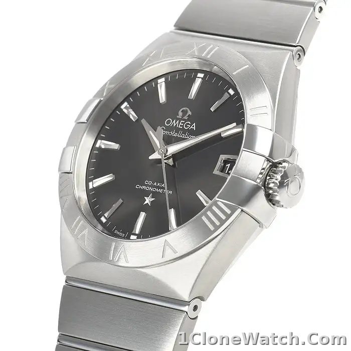 Omega Constellation Men Automatic Black Stainless Steel Watch O13110362001001 - detail