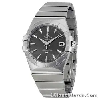 Omega Constellation Men Automatic Black Stainless Steel Watch O13110362001001 - detail