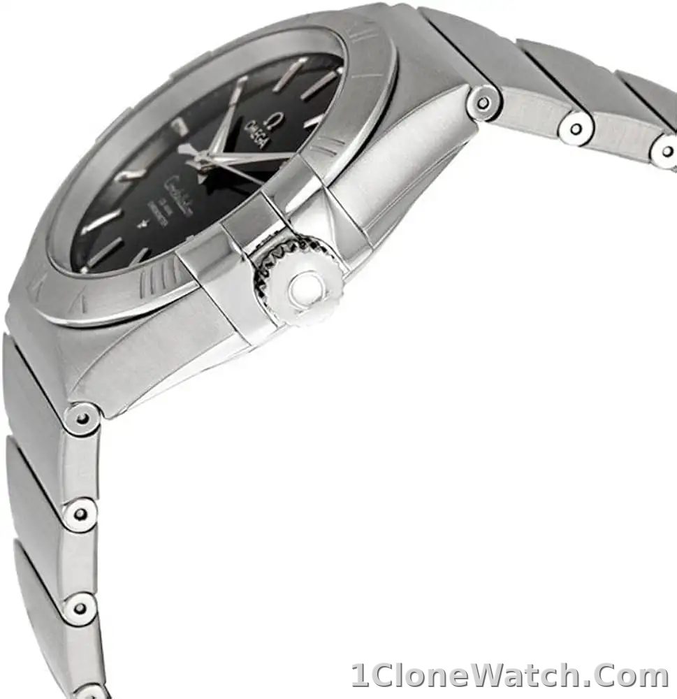 Omega Constellation Men Automatic Black Stainless Steel Watch O13110362001001 - detail
