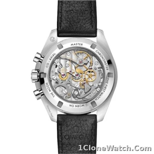 Omega Speedmaster Men Automatic Black Leather Watch O31032425001002 - detail