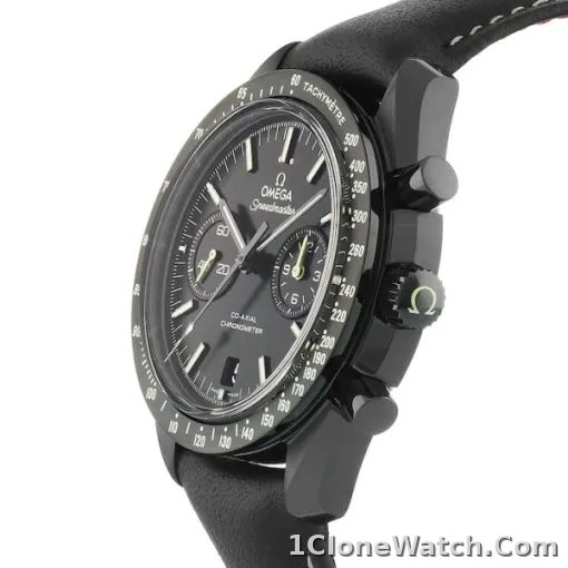Omega Speedmaster Men Automatic Black Leather Watch O31192445101004 - detail