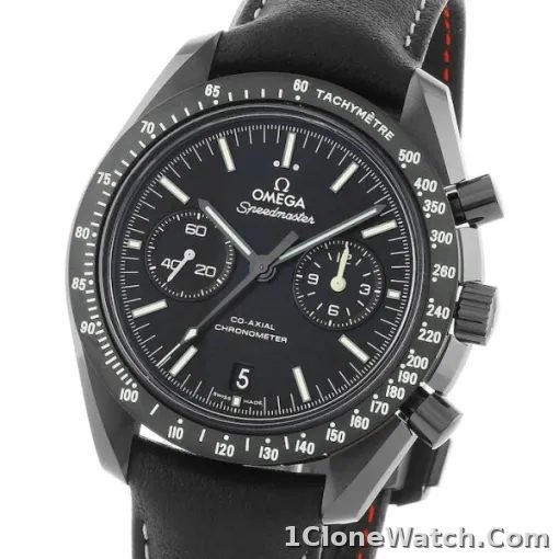 Omega Speedmaster Men Automatic Black Leather Watch O31192445101004 - detail