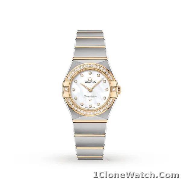 Omega Constellation Women Quartz Mother of Pearl Stainless Steel Watch O13125286052002