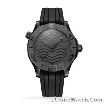 Omega Seamaster Men Automatic Black Rubber Watch O21092442001003