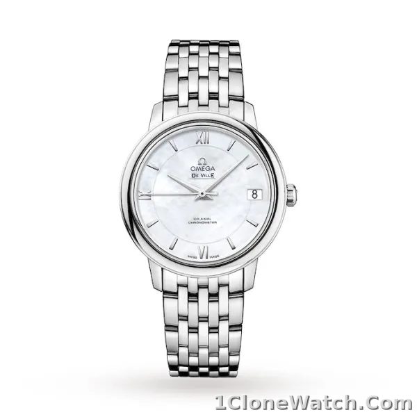 Omega De Ville Women Automatic Mother of Pearl Stainless Steel Watch O42410332005001
