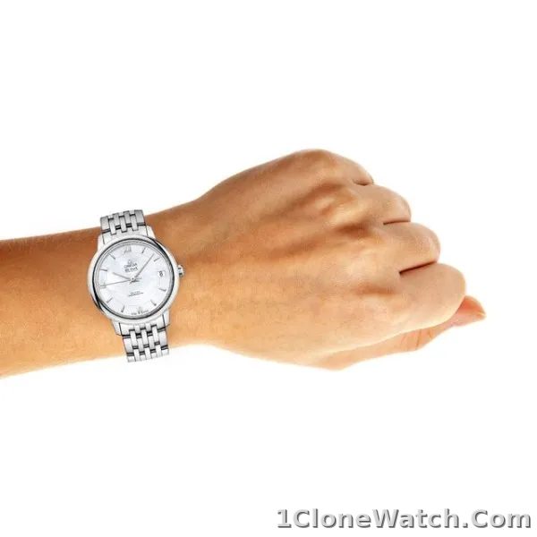 Omega De Ville Women Automatic Mother of Pearl Stainless Steel Watch O42410332005001 - detail