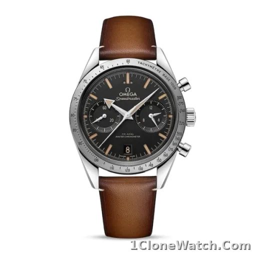 Omega Speedmaster Men Automatic Black Leather Watch O33212415101001
