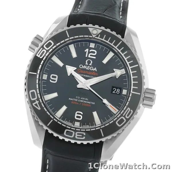 Omega Planet Ocean Men Automatic Black Leather Watch O21533402001001 - detail