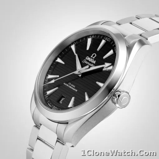 Omega Seamaster Aqua Terra Men Automatic Black Stainless Steel Watch O22010412101001 - detail
