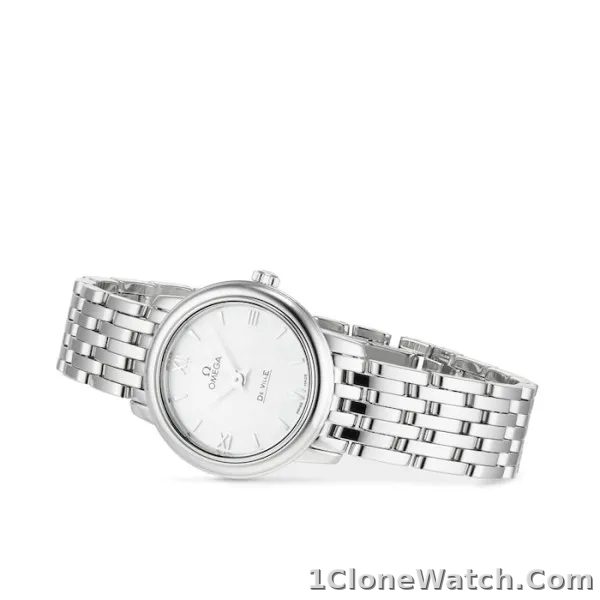 Omega De Ville Women Quartz Mother of Pearl Stainless Steel Watch O42410246005001 - detail