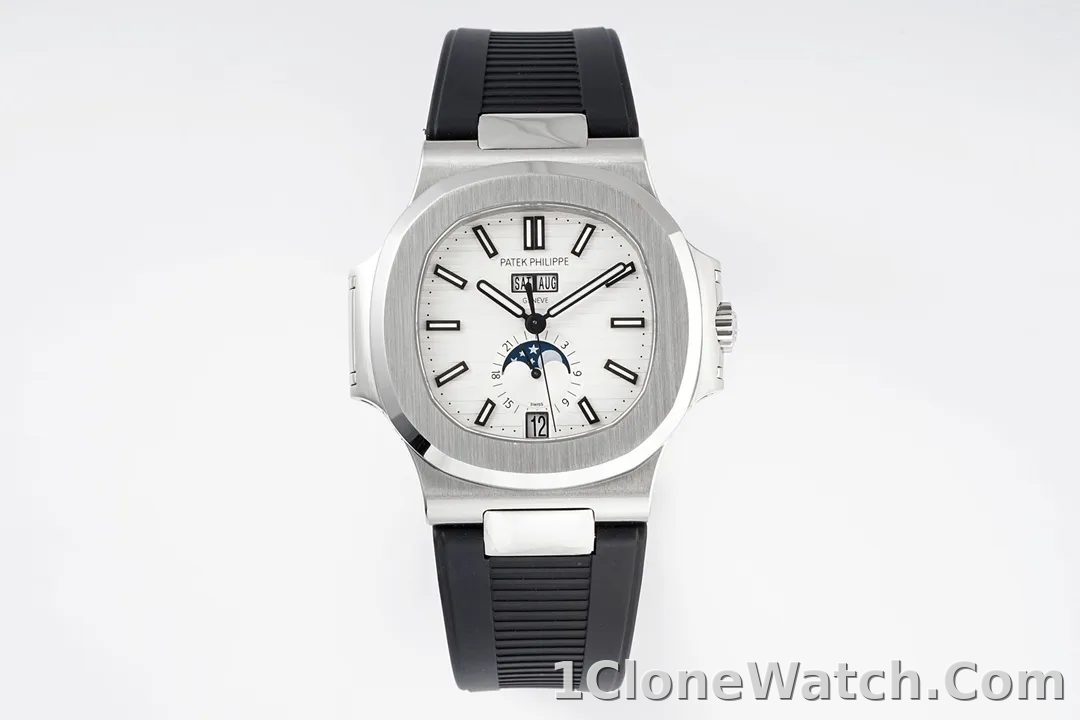 Patek Philippe Nautilus Blue Rubber Strap Watch