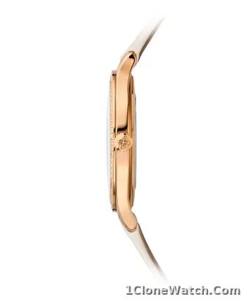 Patek Philippe Calatrava Diamond Cream Dial Ladies Watch 4897R-010 - detail