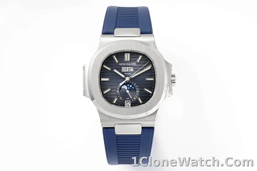 Patek Philippe Blue Nautilus Rubber Watch
