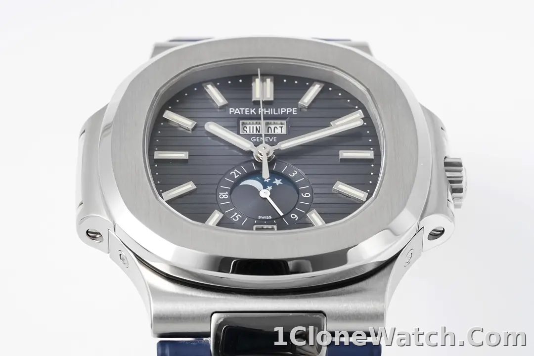 Patek Philippe Blue Nautilus Rubber Watch - detail