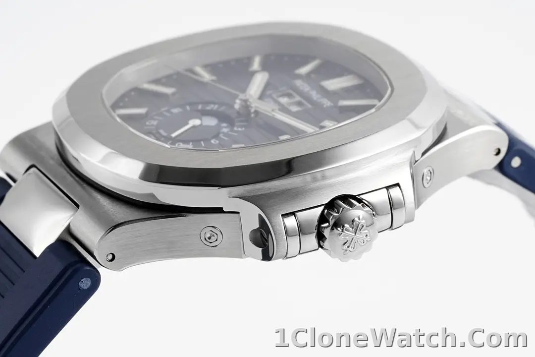 Patek Philippe Blue Nautilus Rubber Watch - detail