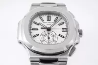 Patek Philippe Silver Nautilus Chronograph Watch - view 4