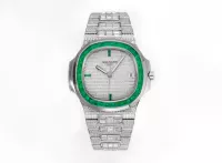 Patek Philippe Nautilus Platinum Green Watch - view 1